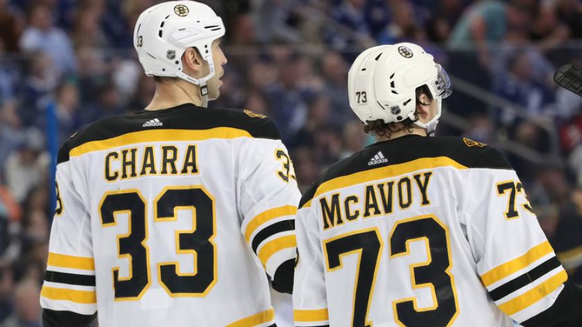 Figure 4 – The Defence men for the Boston Bruins: Zdeno Chara and Charlie McAvoy 