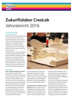 Zum Durchstöbern bereit: Der CreaLab Jahresbericht 2016