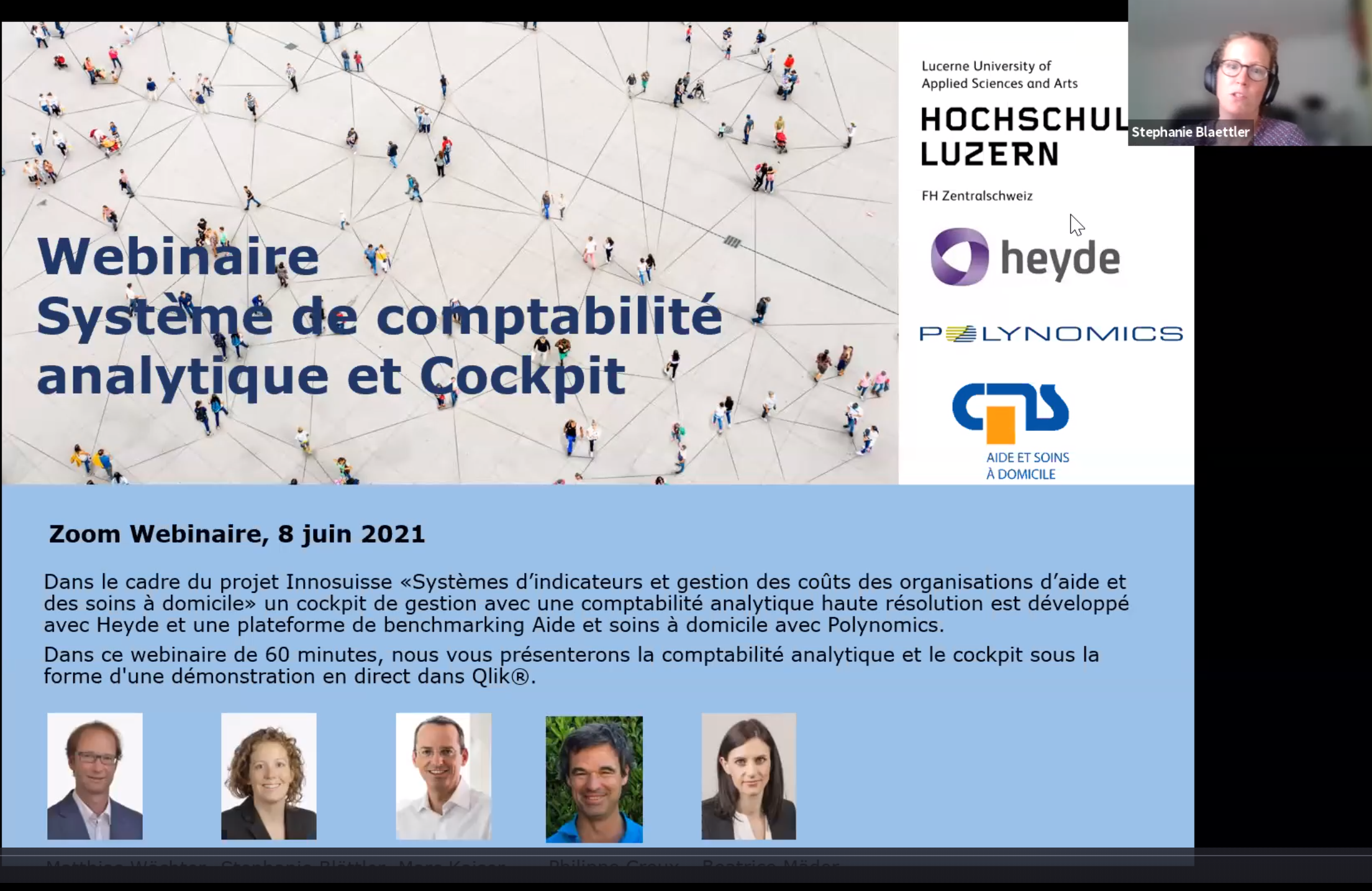 Informations actuelles sur le cockpit et la comptabilité analytique